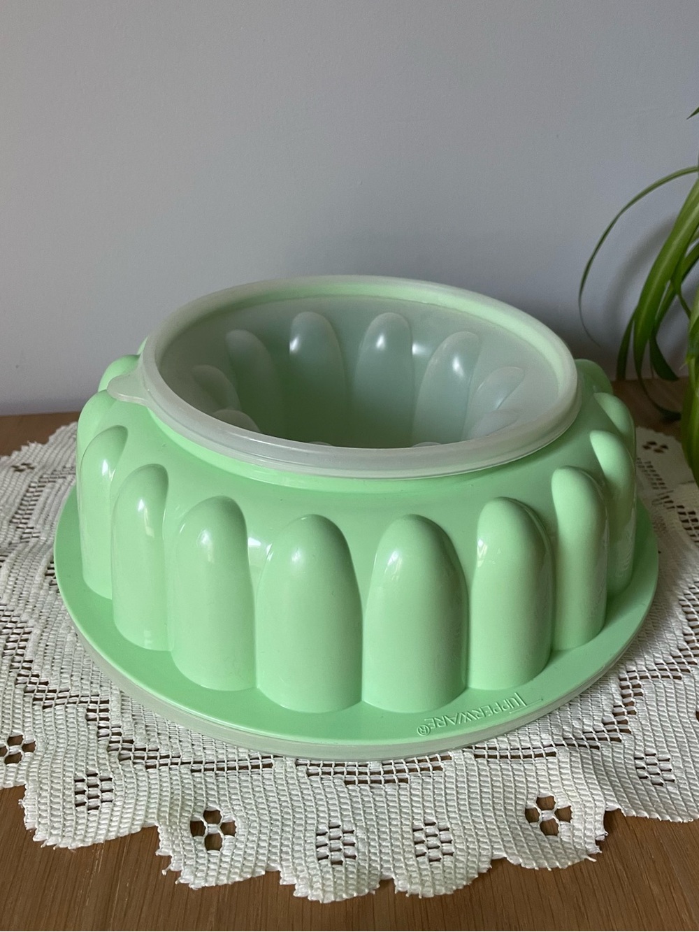 Vintage Tupperware Jelly Jello Mold Mint Green 1970s